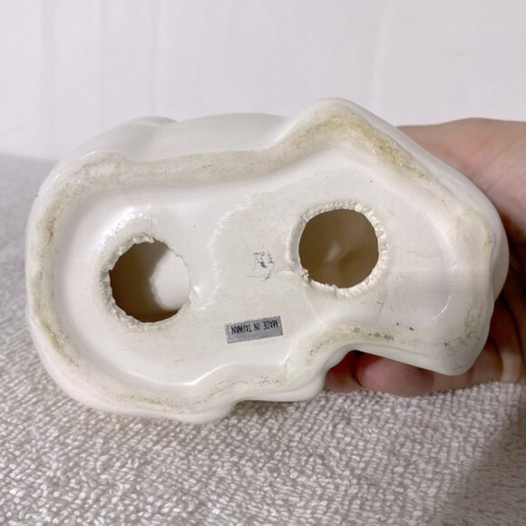 Vintage Floral Ceramic Kitty Cat Tape Dispenser - Picture 5 of 12